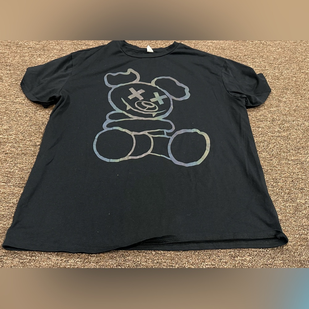 SHEIN 14 year old Mickey Disney Black Graphic Kids T-Shirt